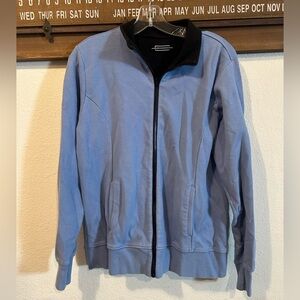 Mens blue zip fleece jacket Large  (1445)